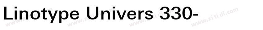 Linotype Univers 330字体转换